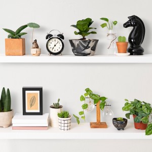 Modern White Floating Shelf, Custom Size Floating Shelf with Bracket, Wood Floating Shelf for Kitchen Bathrooom, Gift for Home